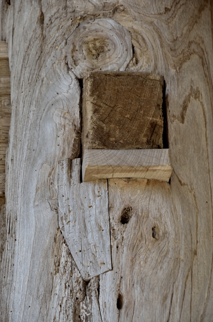 23 西蓮寺仁王門(3) 修理跡