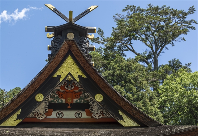 12 水戸八幡宮本殿(2) 南面妻