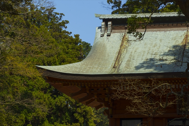 25 鹿島神宮楼門(2)  屋根