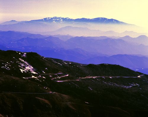 No.2 skyline and Zao Mountain Range
