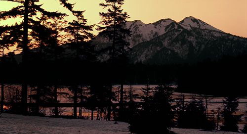 夕焼けの燧ケ岳
